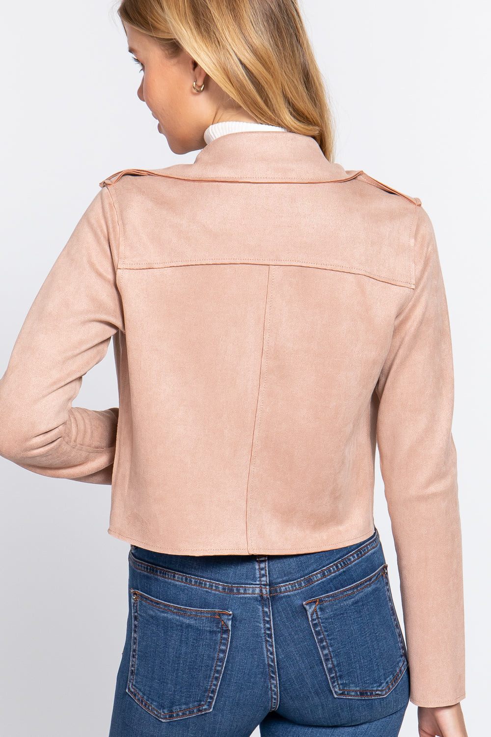 faux suede jacket