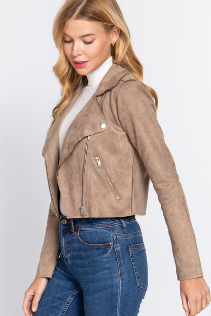 Faux Suede Jacket