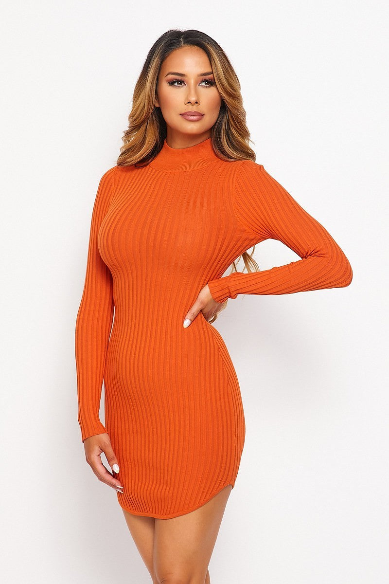 mock neck dress