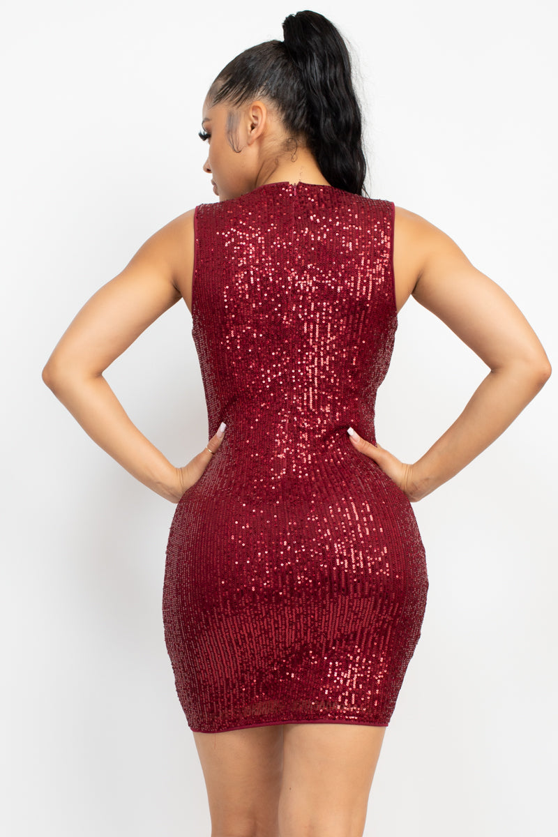 sequin bodycon dress