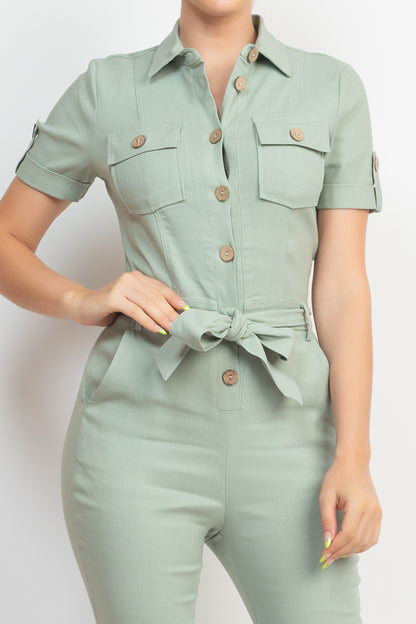 Waist-Tie Jumpsuit