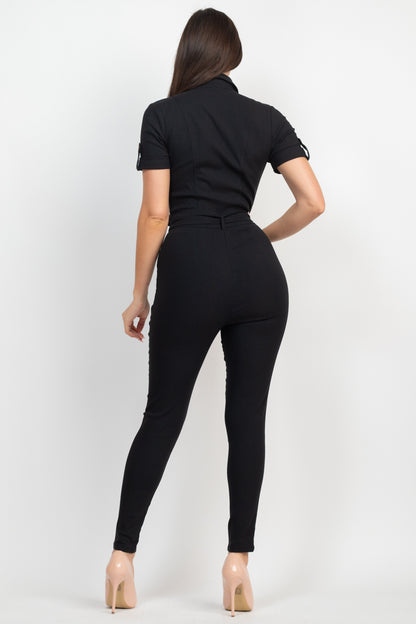 Waist-Tie Jumpsuit