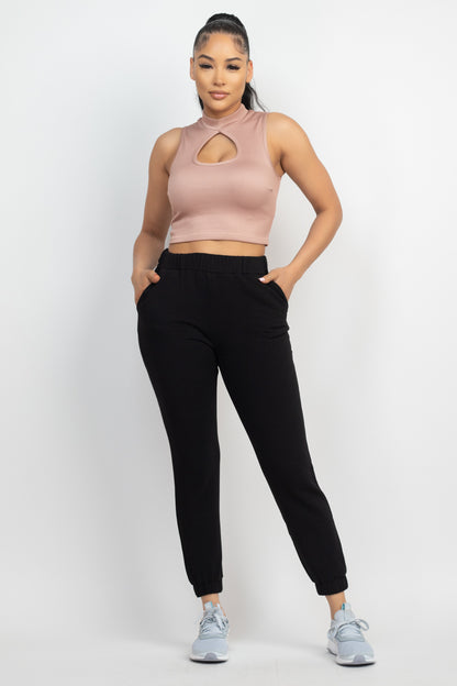 Keyhole Crop Top