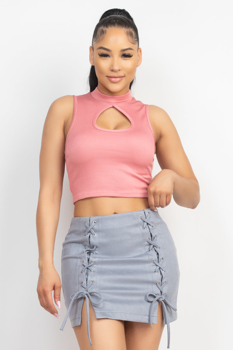 keyhole crop top