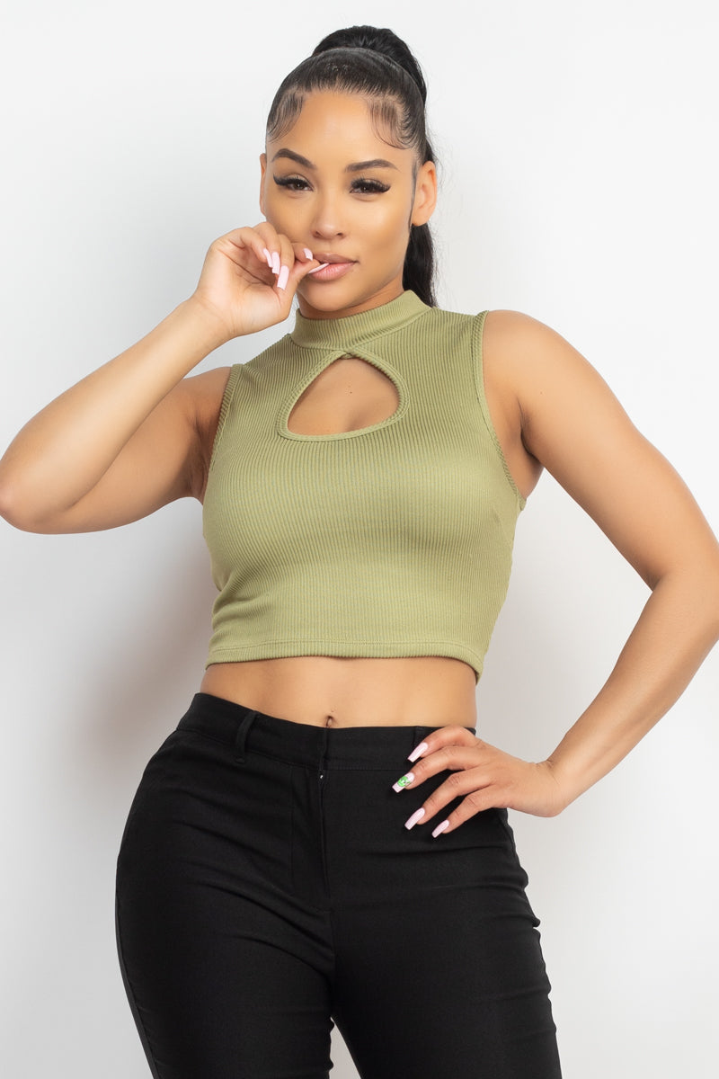 keyhole crop top