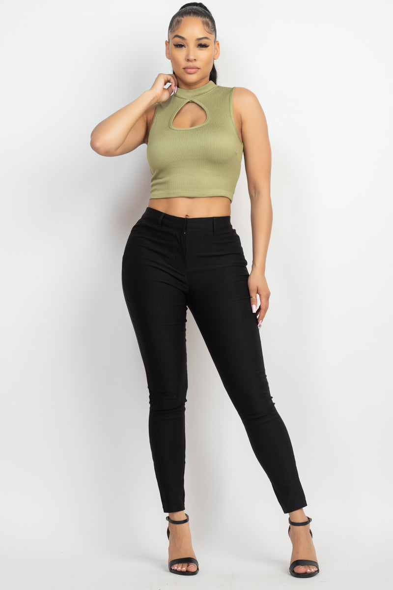 keyhole crop top