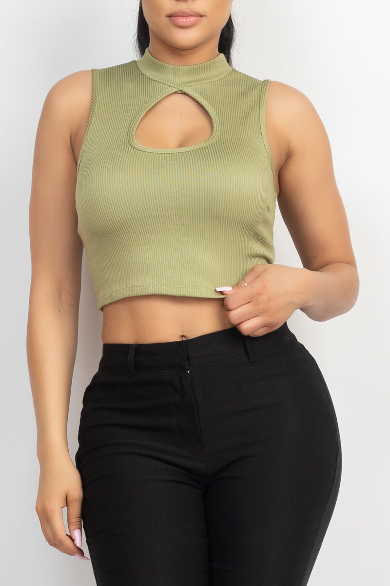 keyhole crop top