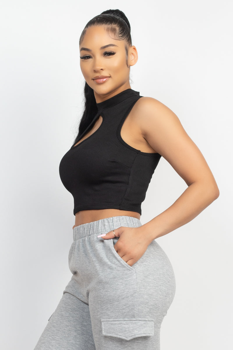 keyhole crop top