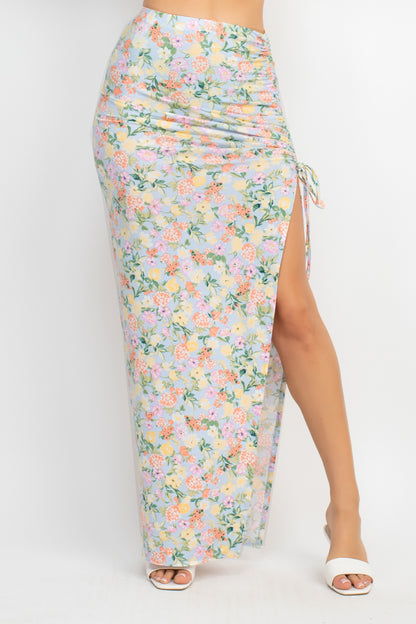 Floral Top & Maxi Skirt Set