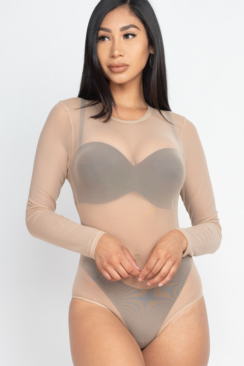 sheer mesh bodysuit