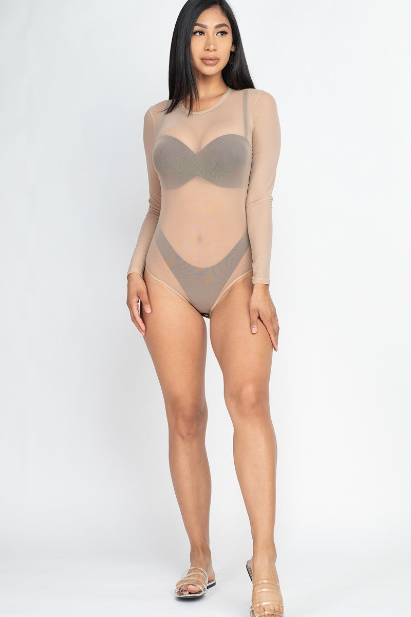 sheer mesh bodysuit