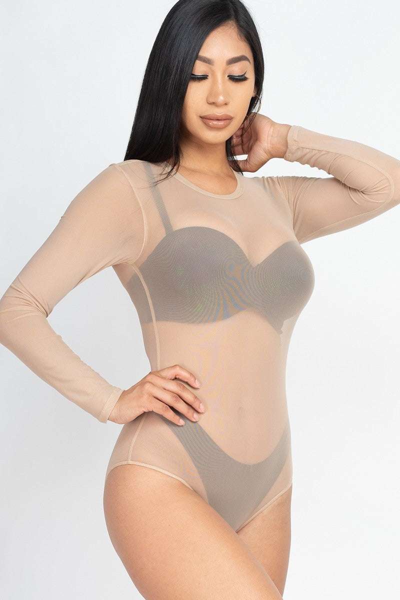 sheer mesh bodysuit