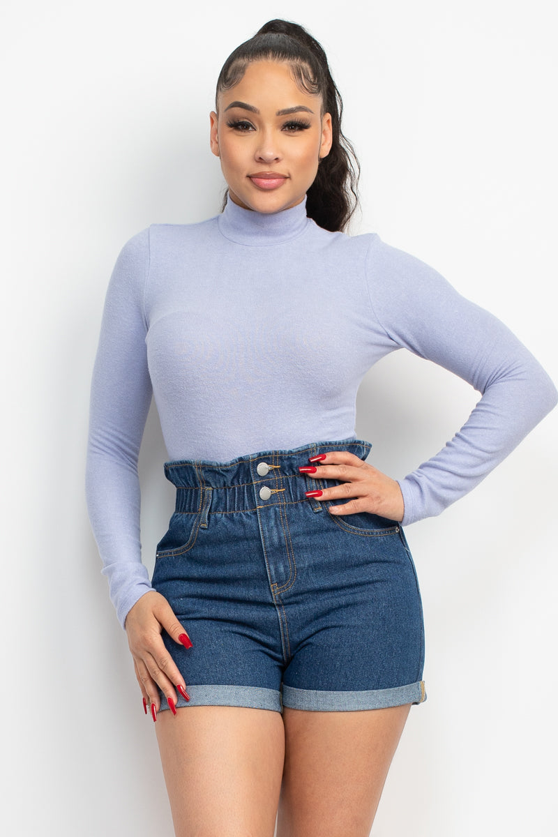 mock neck top