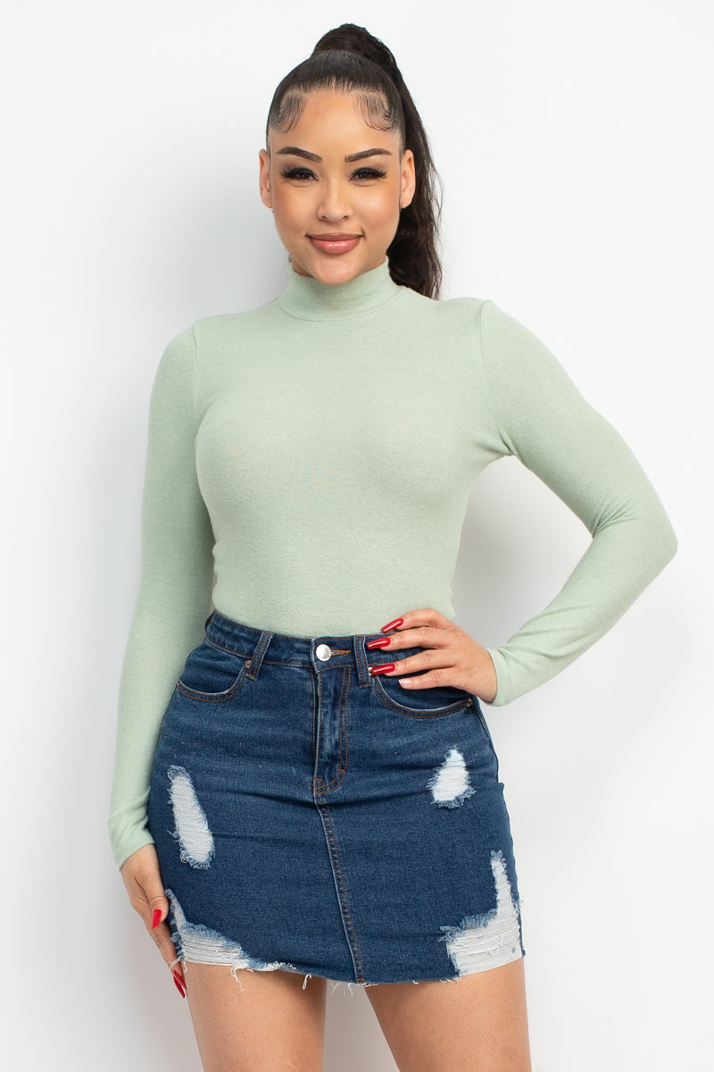 mock neck top