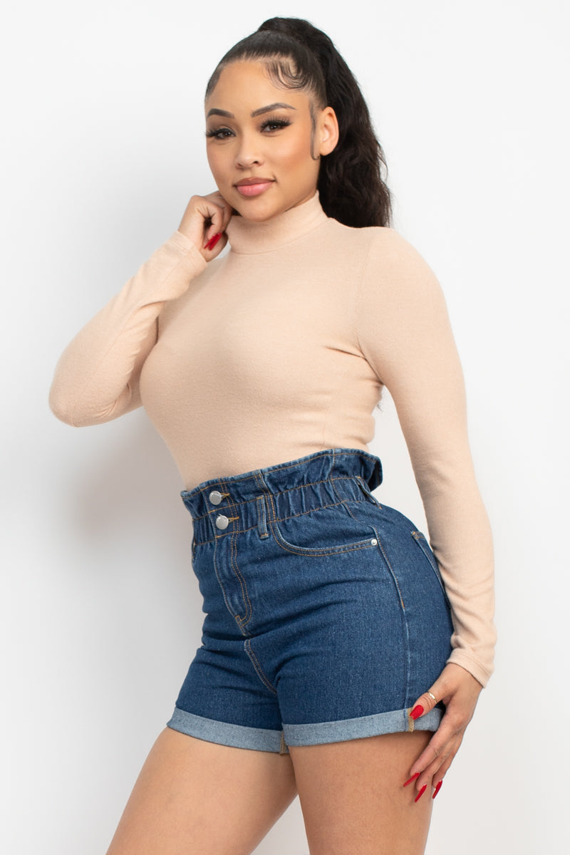 mock neck top