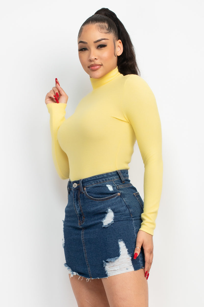 mock neck top