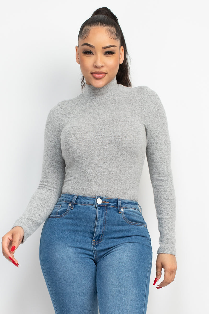 mock neck top