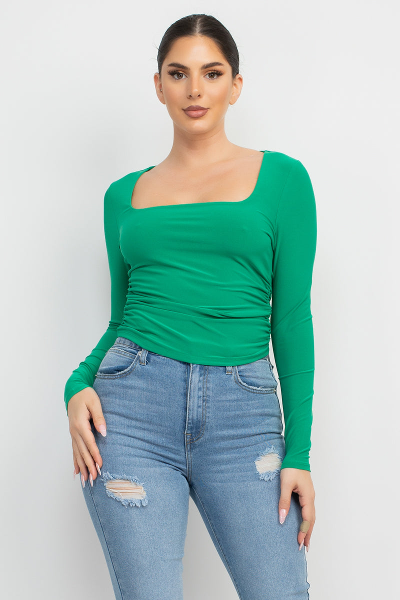 square neck top