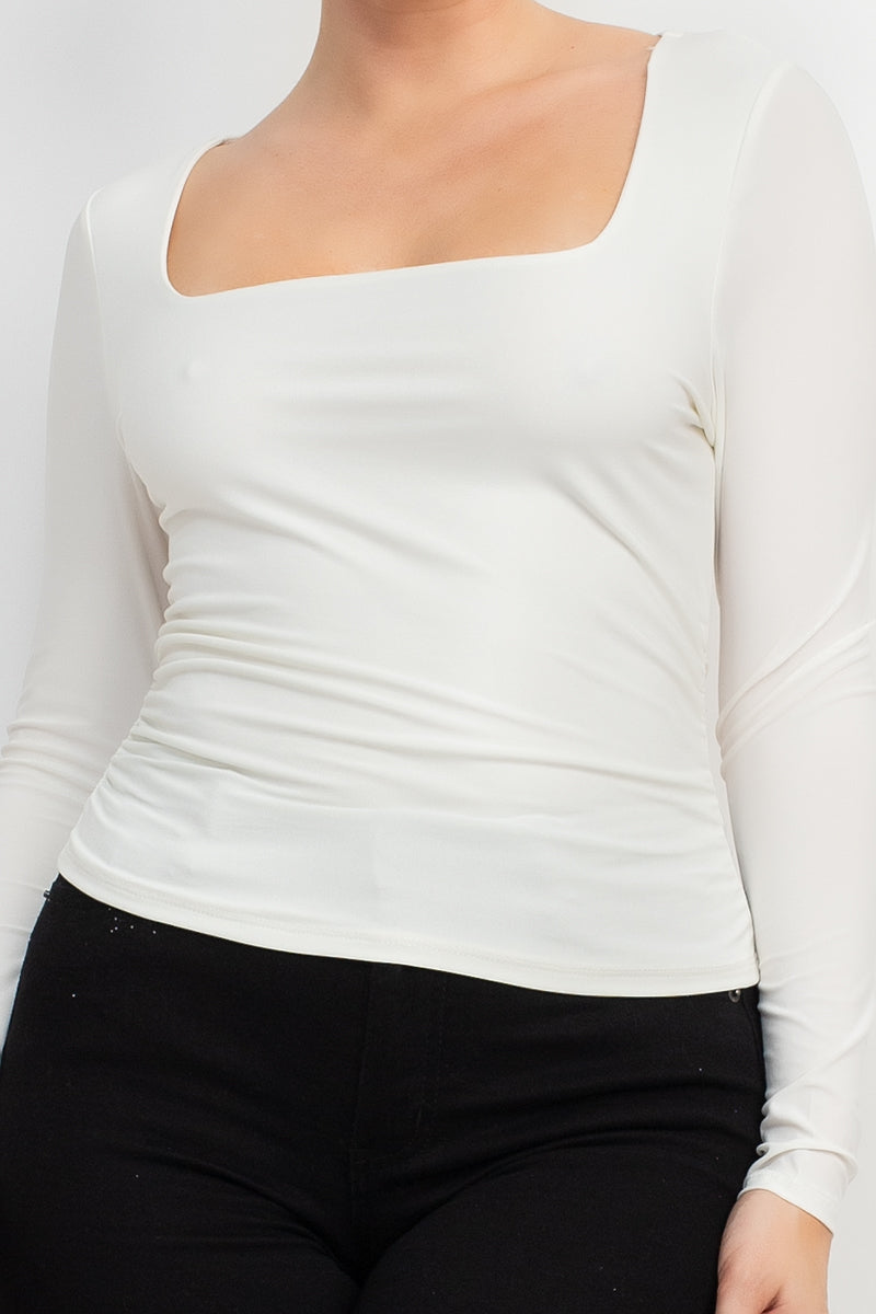 square neck top