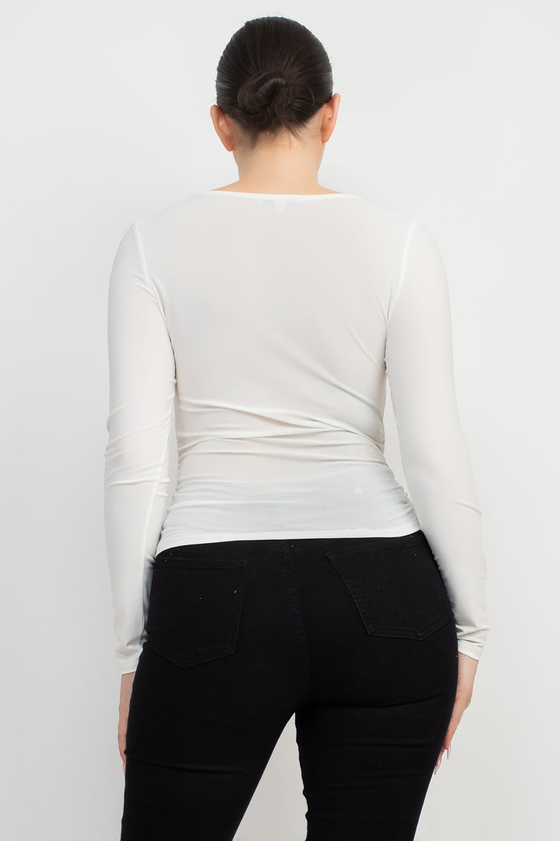 square neck top