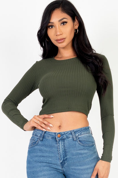 Long Sleeve Crop Top