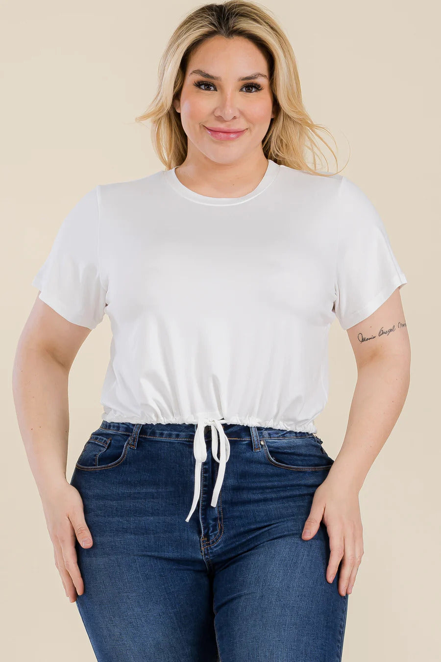 tie front crop top