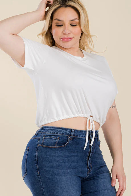 tie front crop top