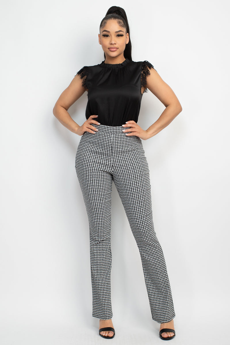 fitted flare pants