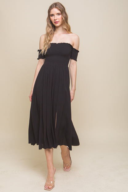 Flowy Off Shoulder Dress