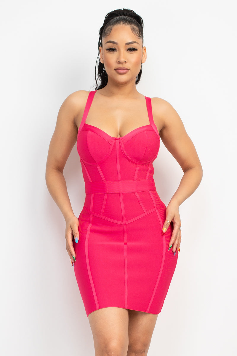 sweetheart bandage dress