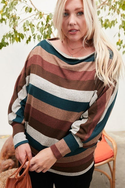 Multi Striped Print Top