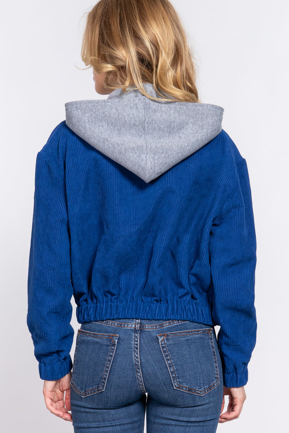 hoodie corduroy jacket