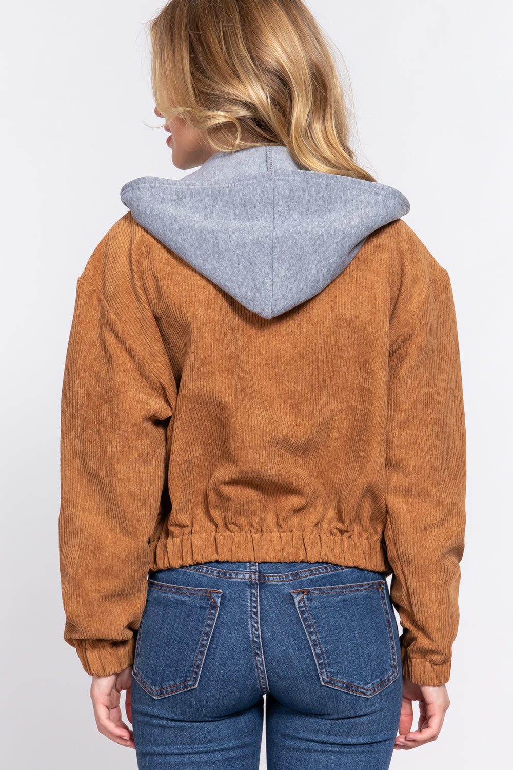 hoodie corduroy jacket