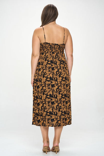 Botanical Print  Dress