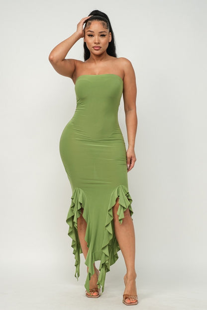 Bottom Ruffle Maxi Dress