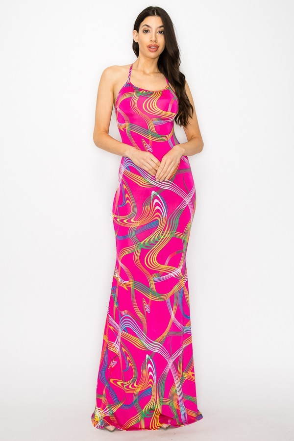 spaghetti strap maxi dress