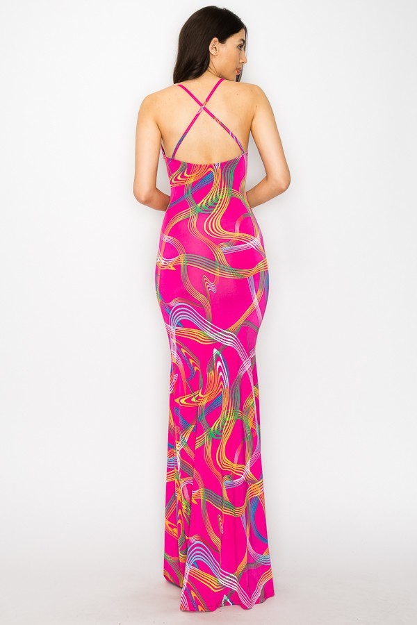 spaghetti strap maxi dress