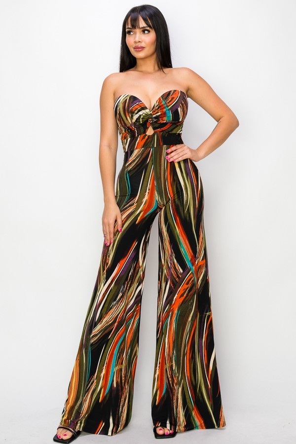 allover print jumpsuit