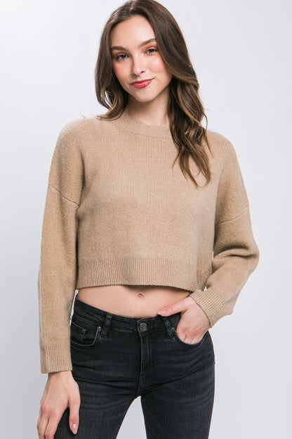 Wool Blend Sweater Top