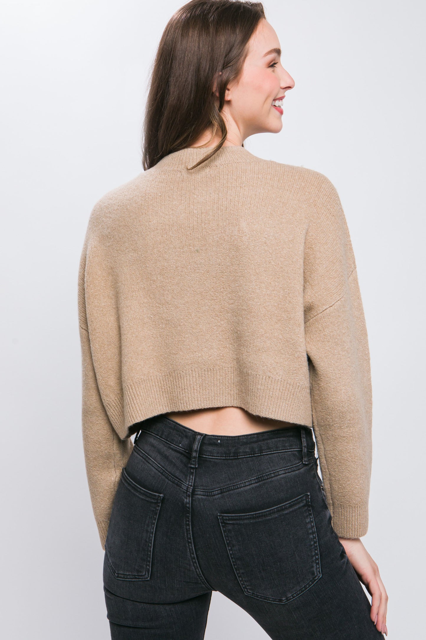 wool blend sweater top