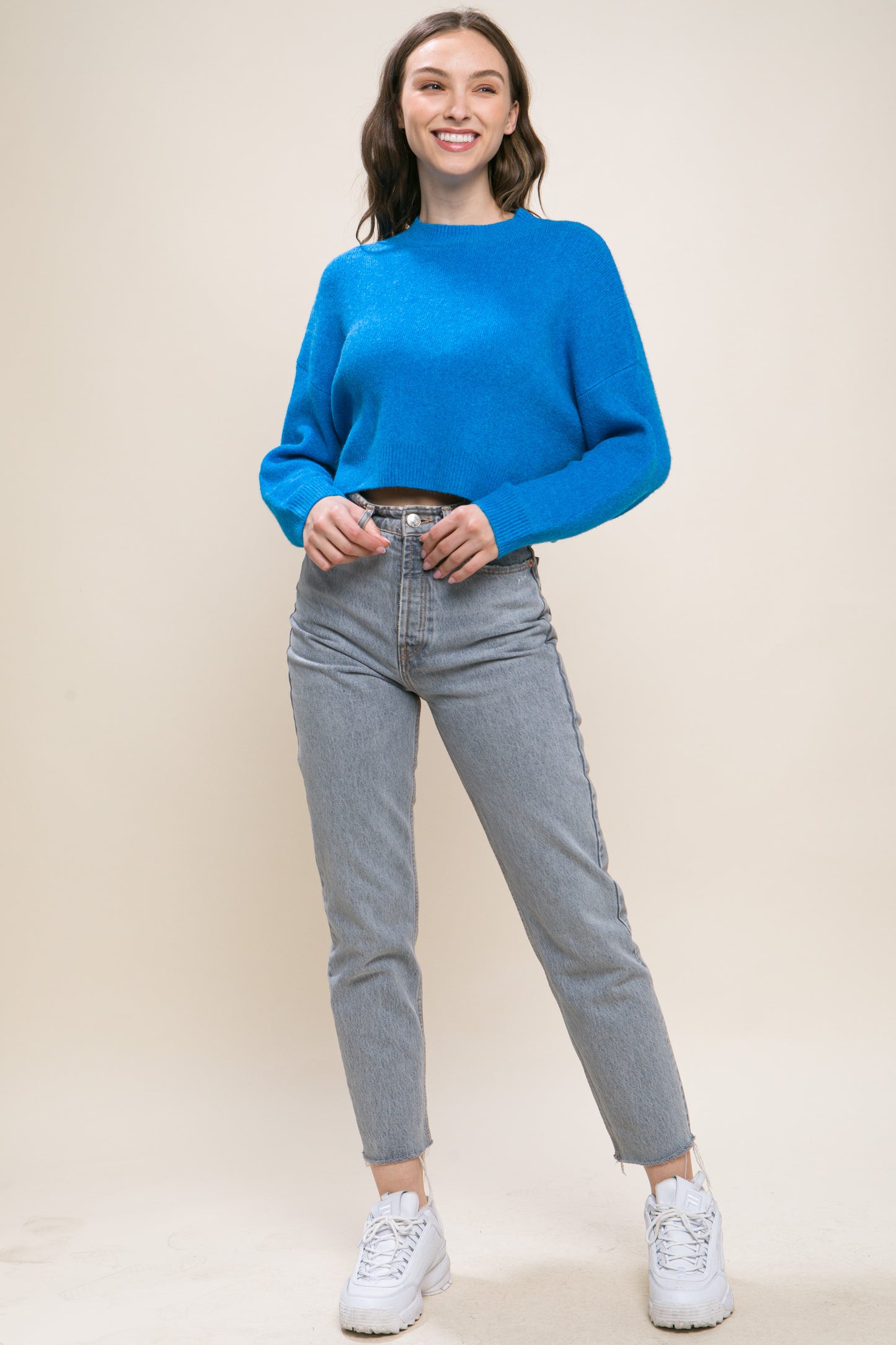 wool blend sweater top