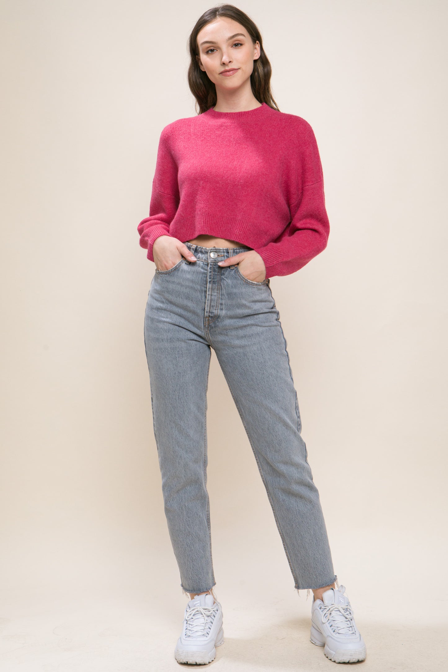 wool blend sweater top