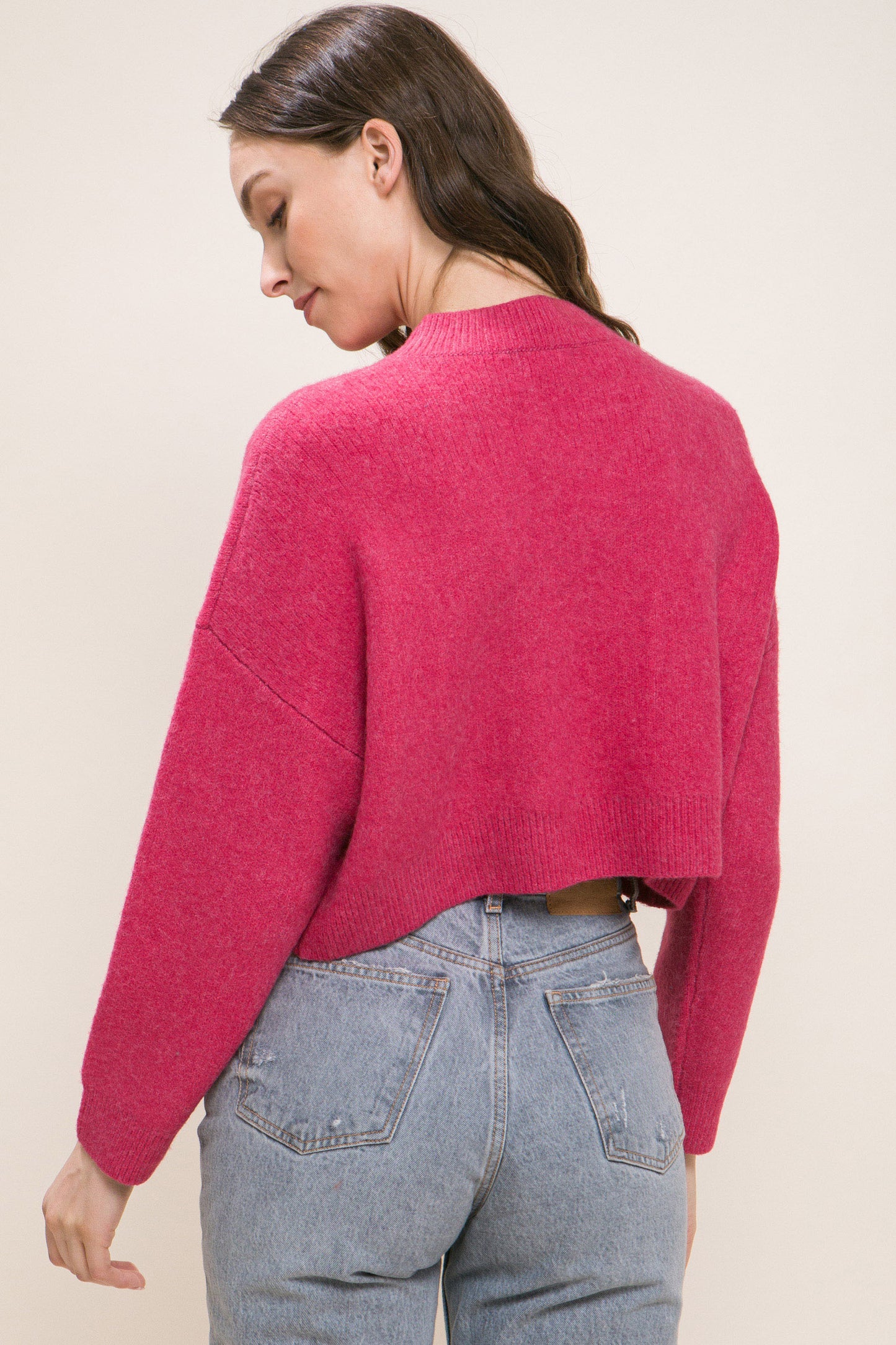 wool blend sweater top