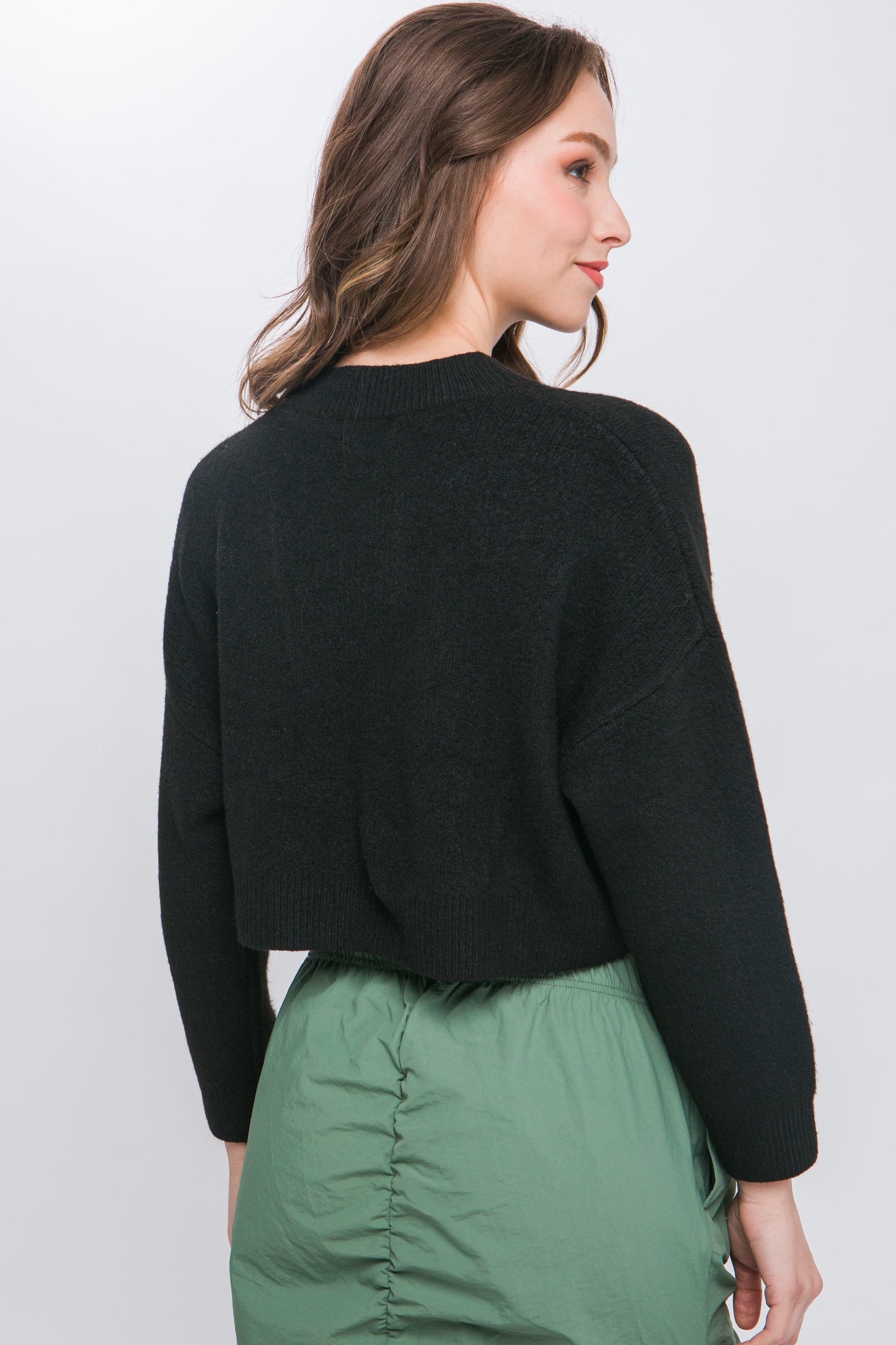 wool blend sweater top