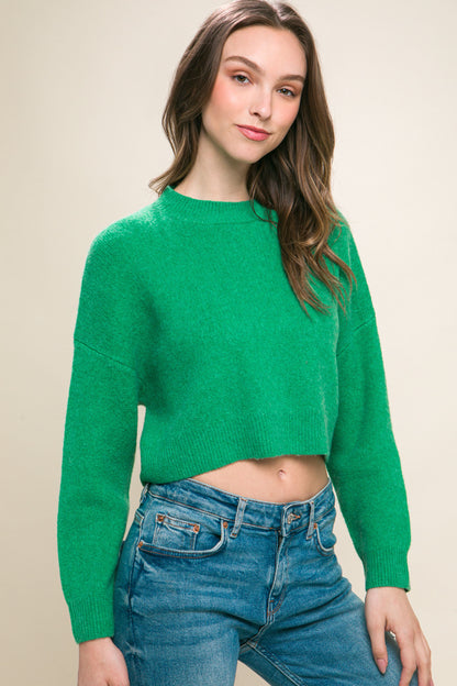 Wool Blend Sweater Top