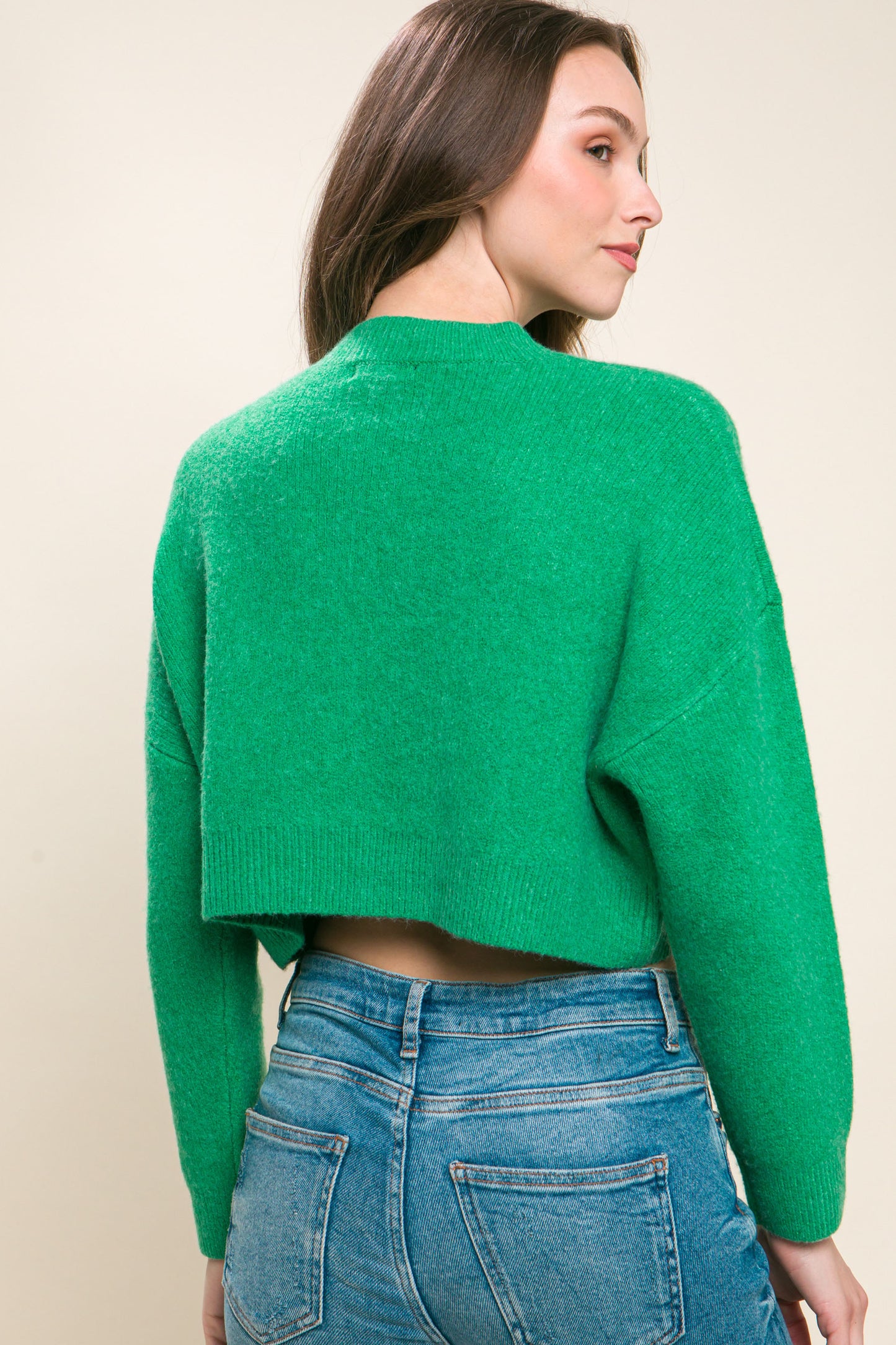 wool blend sweater top