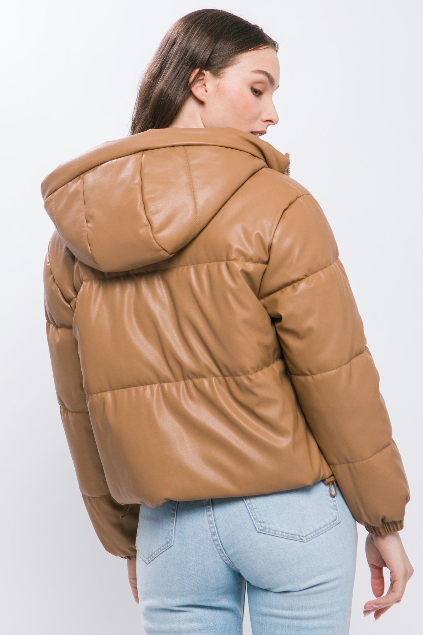 hooded puffer jacket