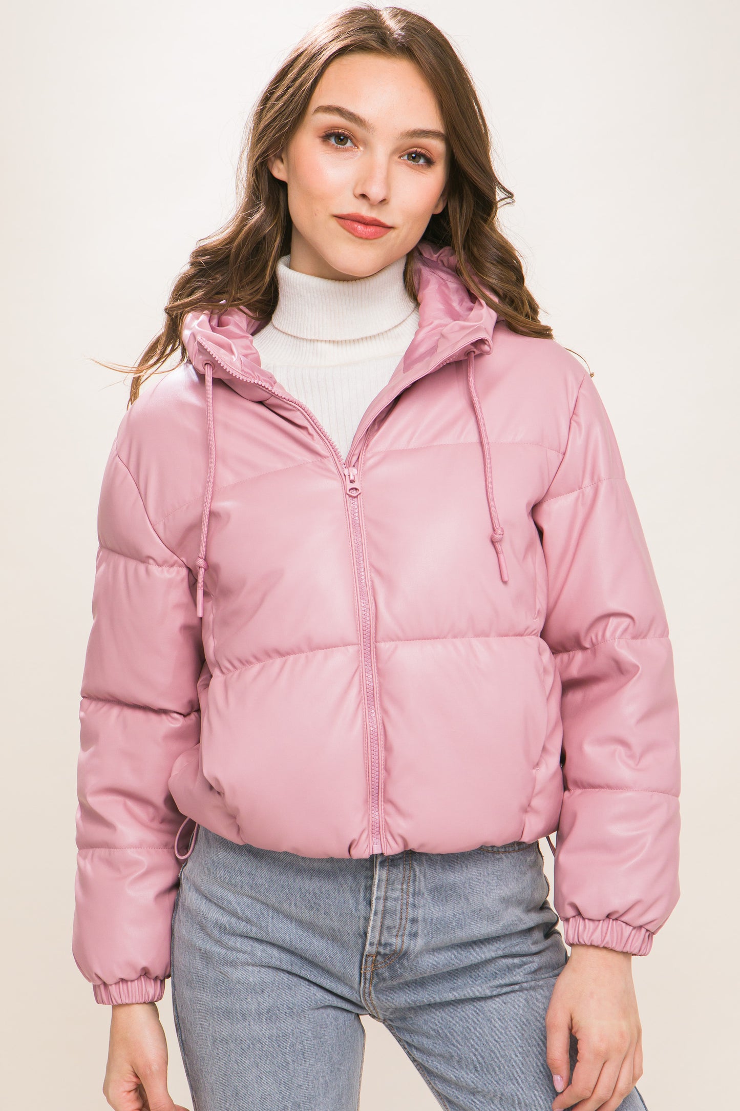 hooded puffer jacket