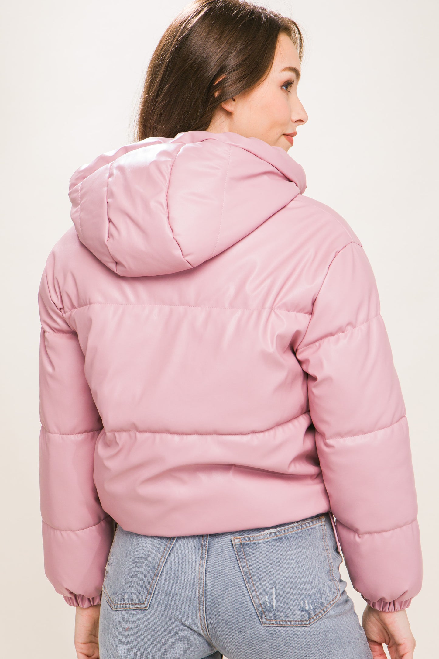 hooded puffer jacket