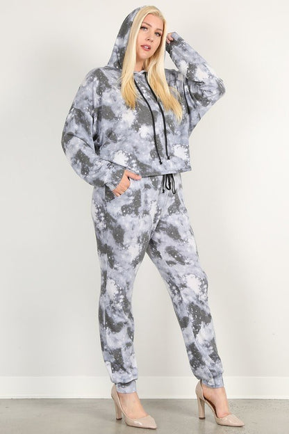 Tie Dye Hoodie & Pants Set